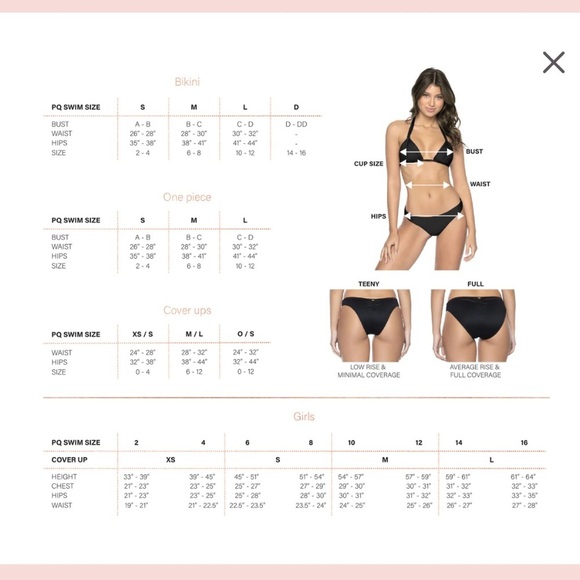 PQ Mila Top and Ruched Teeny Bikini Bottom in Pink Pearl. NWT - Picture 10 of 11